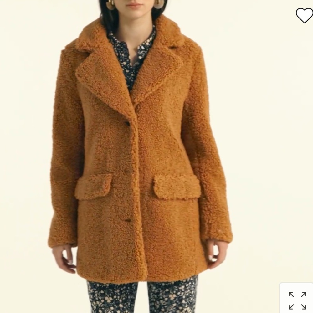 NWT J. Crew Women's Teddy Sherpa Jacket Coat - Picture 2 of 2